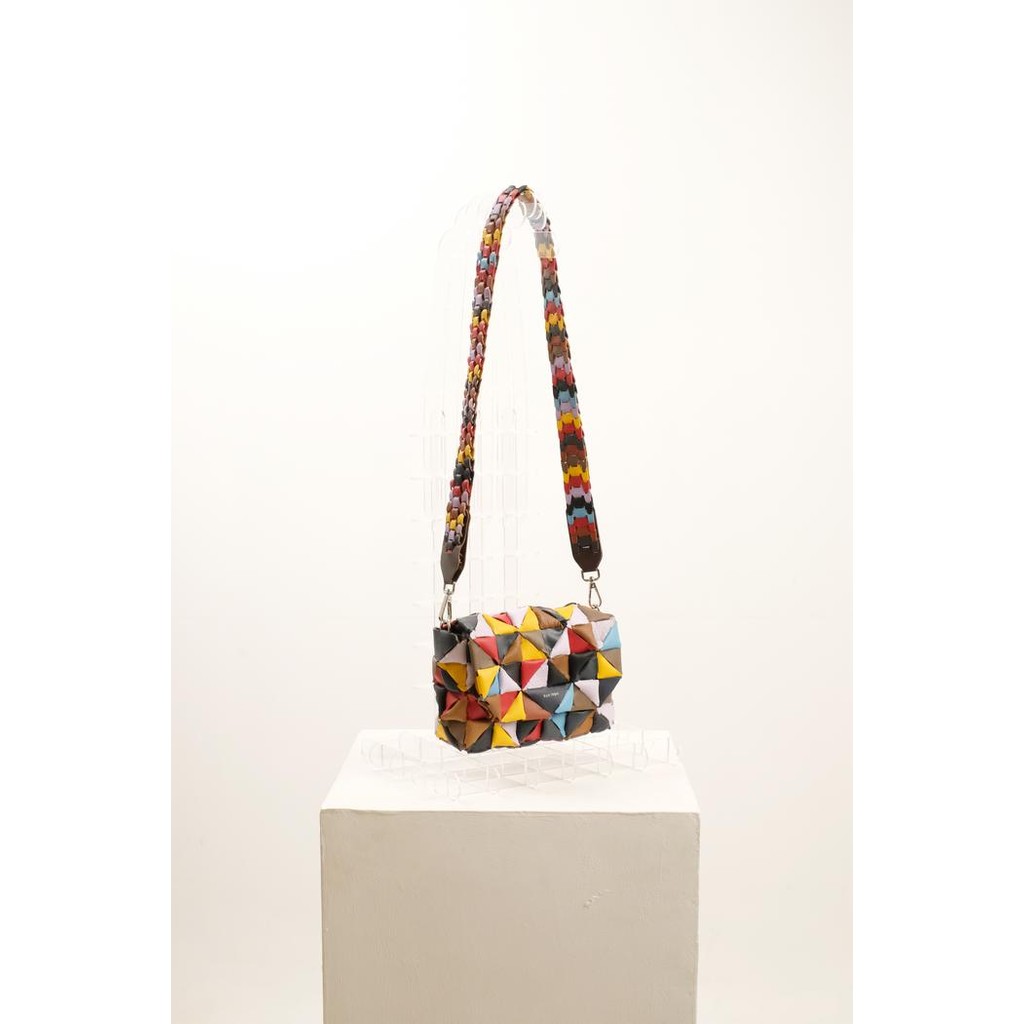 Byo Logic Mecha Bag in Off-Cut Leather Mix