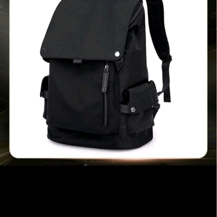 Bostanten Tas Ransel Pria Nilon Tahan Air Tas Rekreasi Tas Mahasiswa