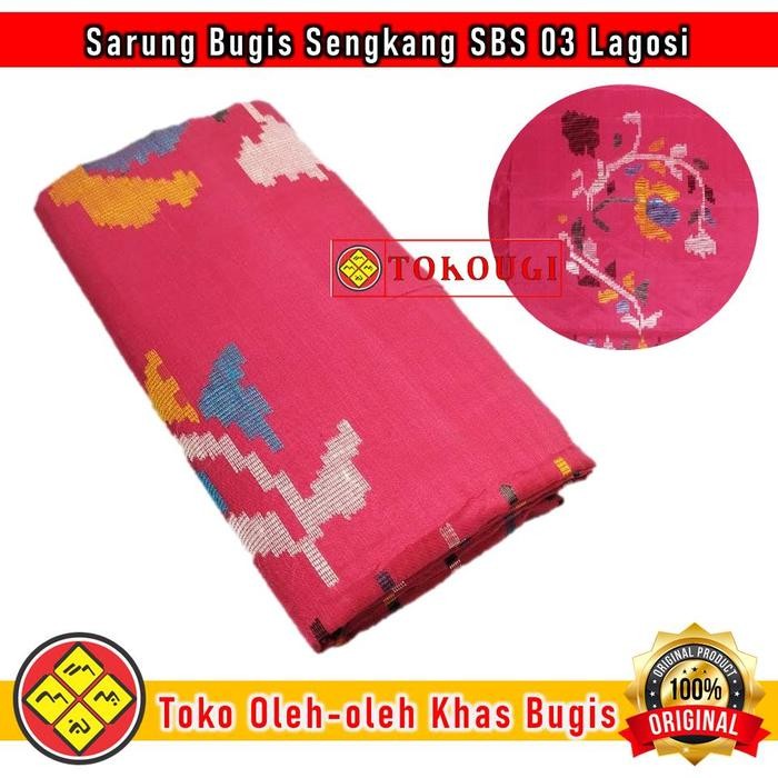 TERMURAH Kain Tenun Sarung Sutra Bugis Sengkang Type SBS 03 Lagosi READY STOCK