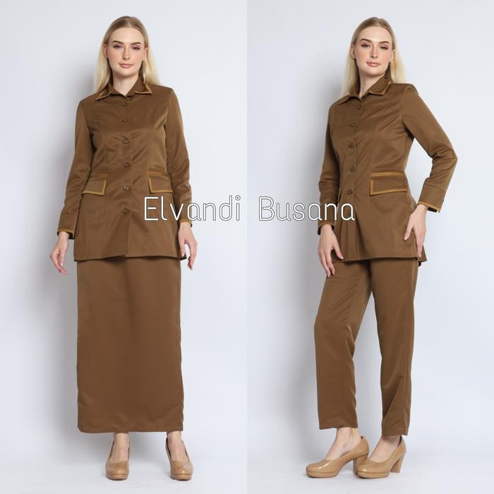 TERLARIS Setelan jas wanita / Seragam kerja blazer wanita / Seragam guru / Setelan baju guru wanita