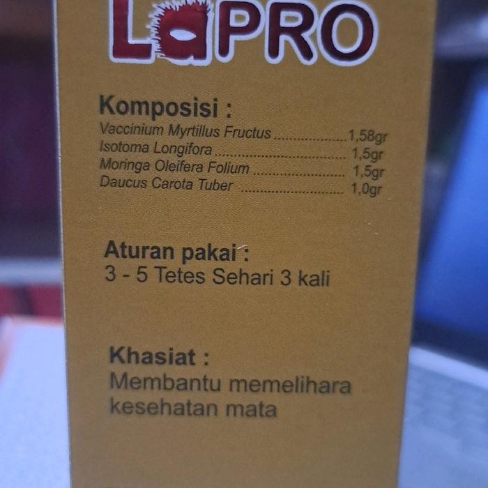 DoneShop- Tetes Mata Herbal Lapro Katarak Minus,Dengan Sifat Herbal, Cocok Untuk Masalah