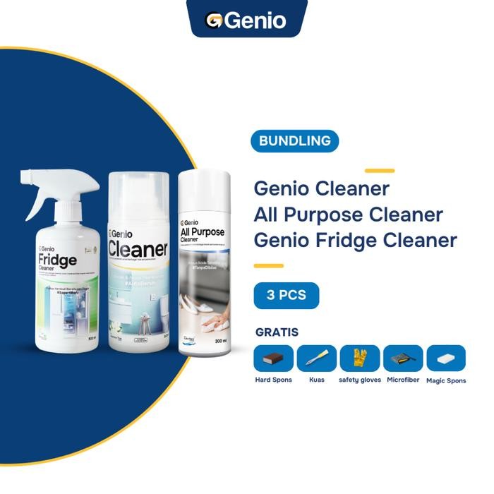 PROMO [PAKET BESTI] GENIO Cleaner + All Purpose Cleaner + Fridge Cleaner
