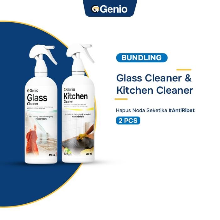 PROMO PAKET BUNDLING Genio Kitchen Cleaner & Genio Glass Cleaner