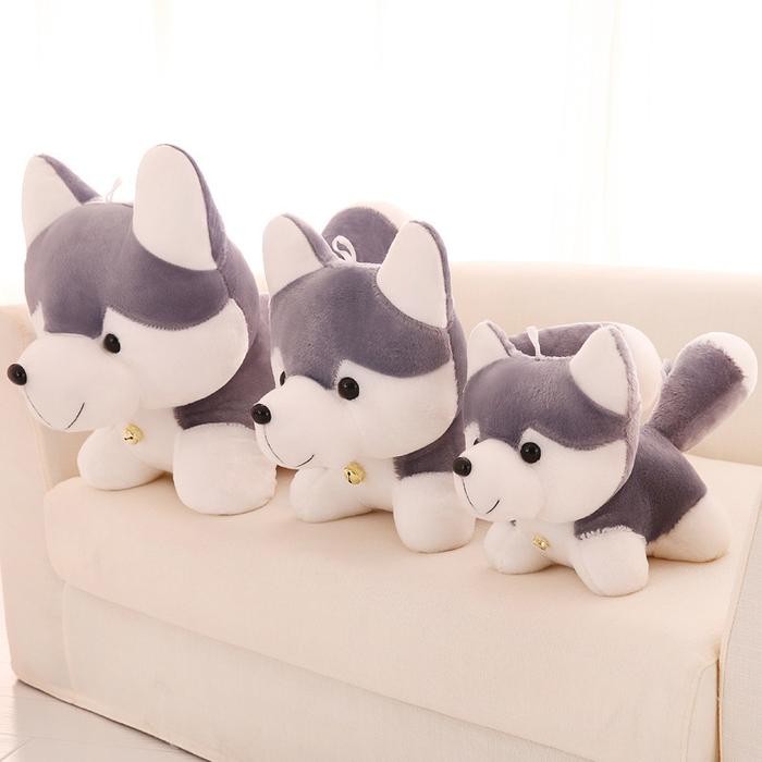 ffy3- Boneka Husky Anjing Serigala Imut Kristal Super Lembut Kado Pacar Anak