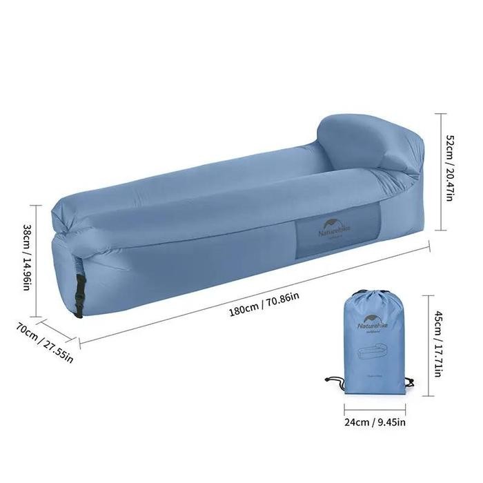 LAZY BAG INFLATABLE / AIR SOFA BANTAL OUTDOOR WITH PILLOW NATUREHIKE NH20FCD06