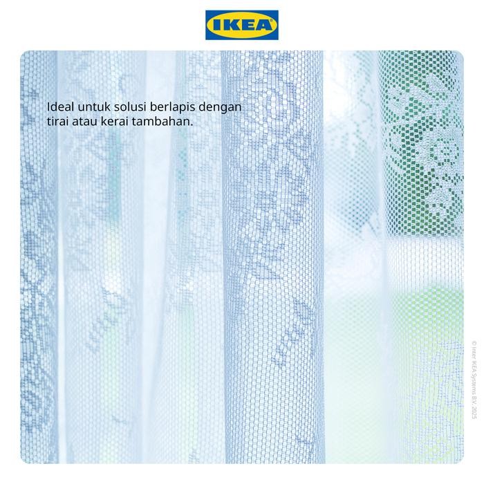 uh01- Ikea Alvine Vitrase Putih Pudar 145X250Cm