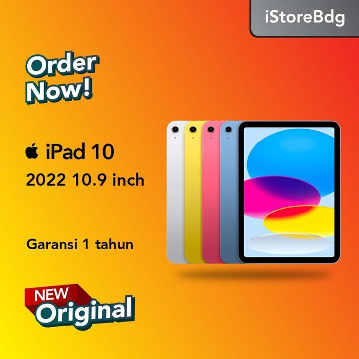 JaminMutu- Ipad 10 2022 10.9 Inch 64Gb 256Gb Garansi Resmi Ibox