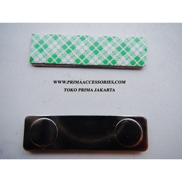 hr8k- Magnet Nama Dada Persegi Nkl + Lem