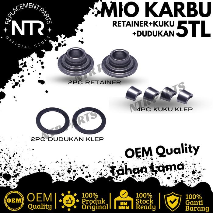Racingboy - Retainer Assy Kuku Klep Dudukan Klep Topi Klep Mio Smile Mio Sporty Mio Karbu Soul Karbu