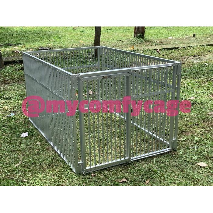 Kandang Pagar Anjing Aluminium Mycomfycage untuk Corgie