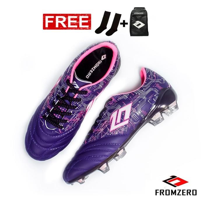 Lotto Shoe - - Sepatu Sepak Bola Starkia Baltic In Violet Pink Original