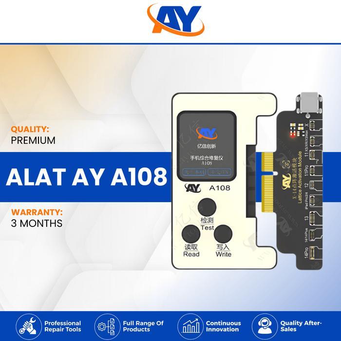 NEW AY - A108 ALAT REPAIR PROGAMMER FACE ID - BATTERY - TRUETONE FOR IP 7 - 16 SERIES