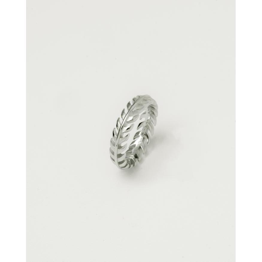 Kuze 316L Stainless Steel Collection - Pier Ring - 5, Silver
