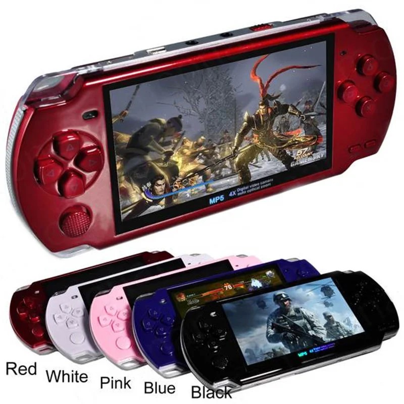 Built-in 5000 games, 8GB 4.3 Inch PMP Handheld Game Player MP3 MP4 MP5 Player Video FM Camera