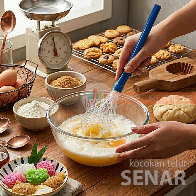 KOCOKAN SENAR ADONAN KUE / Kocok Telor / Egg Whisker / Alat Aduk Manual
