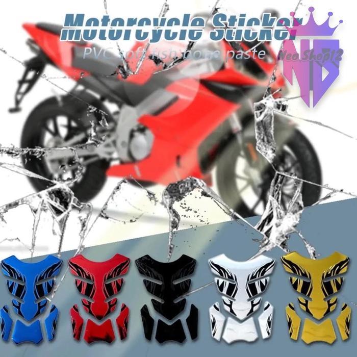 Stiker Pelindung Tangki 3D TankPad untuk Motor - Motorcycle Emas