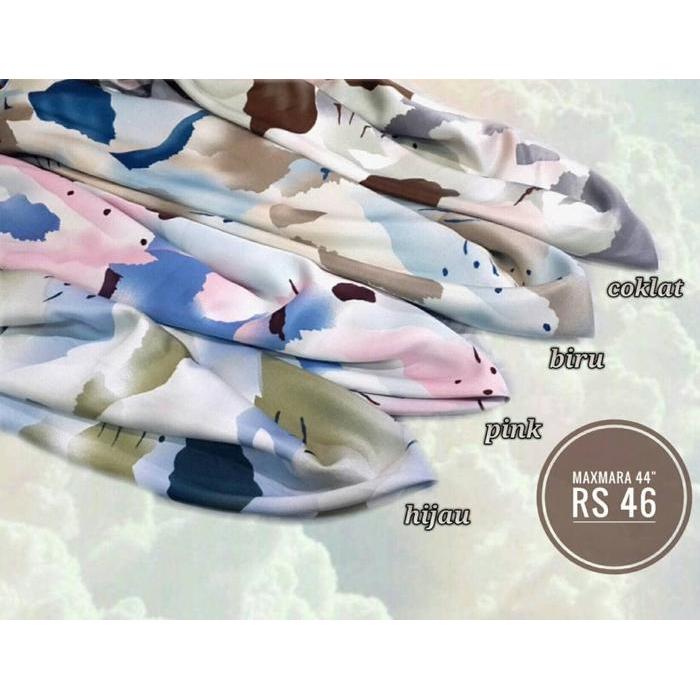 OBRAL Kain Mulberry Bahan Kain Meteran Kain Serat Silk Luxury Motif
