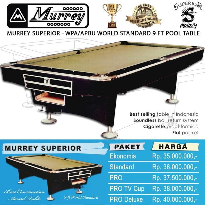 Murrey Superior 9 Ft Pool Table - Meja Billiard Biliar 9 Feet