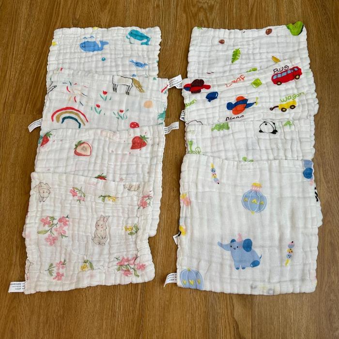 Sapu Tangan Muslin Sapu Tangan Bayi Waslap Bayi Sapu Tangan Bayi Lembut