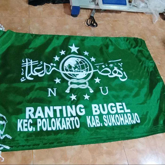 isi 10pcs BENDERA NU ukuran 90cm x 60cm bisa rikues tulisan nama