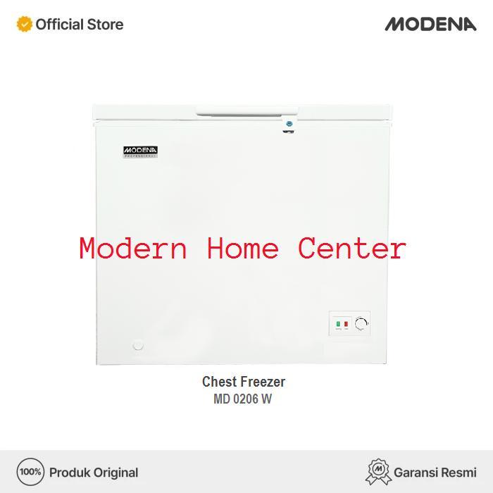 Modena Chest Freezer / Peti Pembeku MD 0206 W (Kapasitas : 205 Liter)