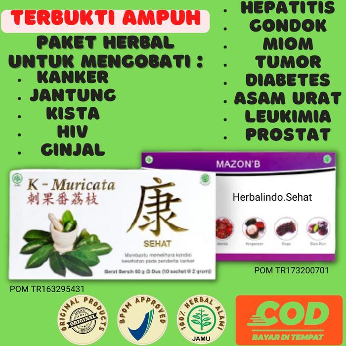 TERBATAS Obat Herbal MAZON B dan K Muricata Original Herbal Jantung