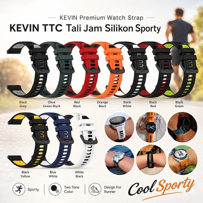 Ttc 22Mm Strap Skmei Smartwatch B77 / B510 / B55S / C25 / Dm56 - Tali Jam Tangan Smartwatch Rubber