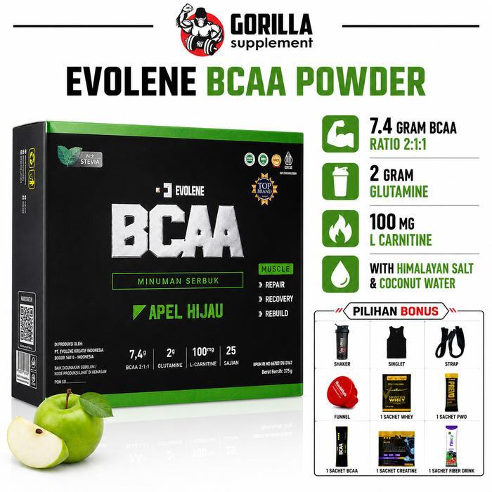 EVOLENE BCAA 25 Sachet 25 serving Best Bcaa