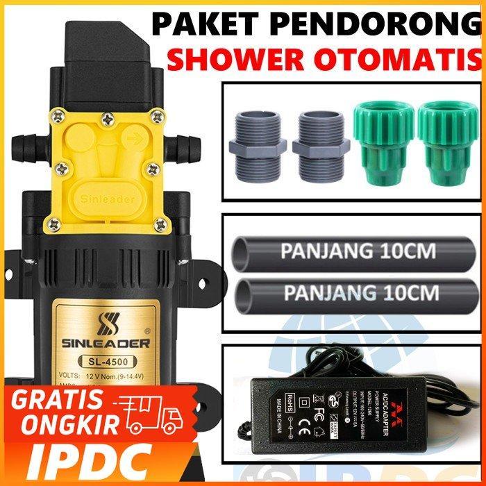 PAKET POMPA PENDORONG SHOWER & WATER HEATER OTOMATIS - SL 4500 PREMIUM