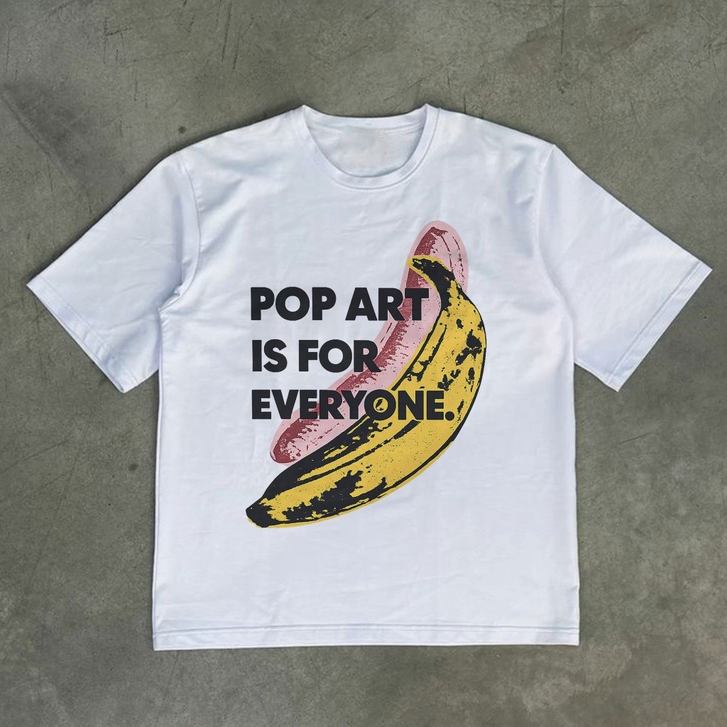 TSHIRT POP ART BY ANDY WARHOL DESAIN KUALITAS BAHAN KATUN COMBED UNISEX PRIA WANITA - KAOS SENIMAN A