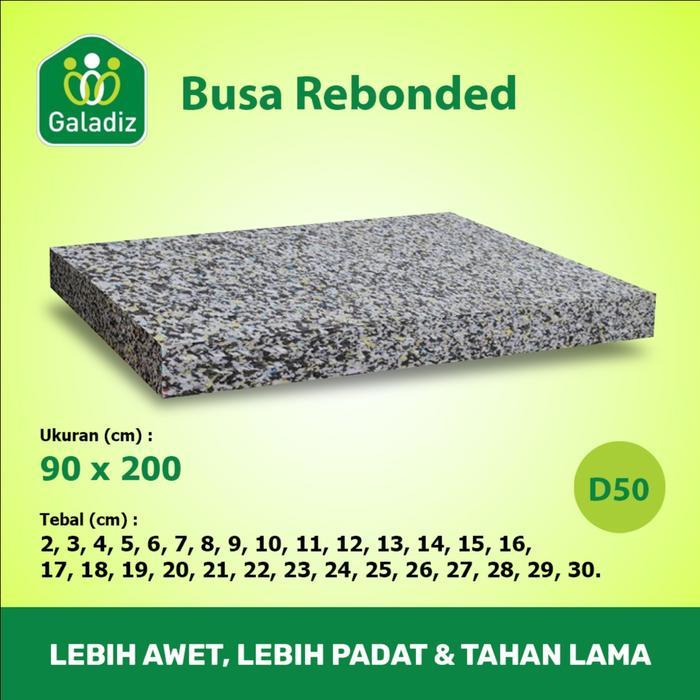 Busa Rebonded / Rebonded Foam / Matras Density 50 Uk 90 x 200 / 2-30CM