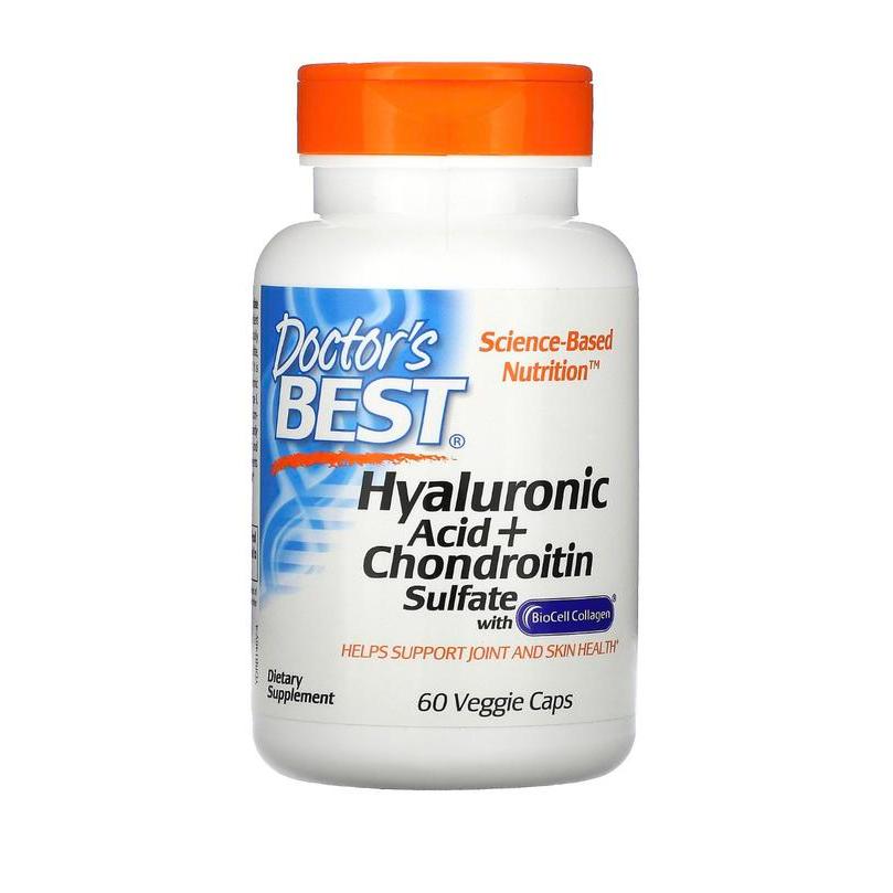 Doctor's Best Hyaluronic Acid + Chondroitin sulfate w BioCell Collagen