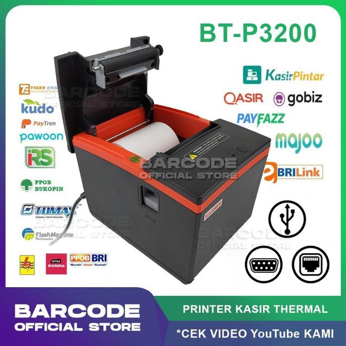 KASSEN BT-P3200 USE PRINTER THERMAL 80 MM USB SERIAL LAN - BTP3200