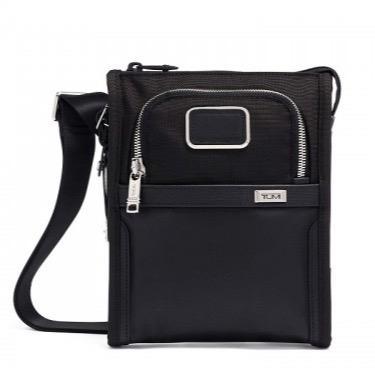 TUMI ALPHA 3 POCKET BAG SMALL BLACK CHROME Original tas cowok pria New