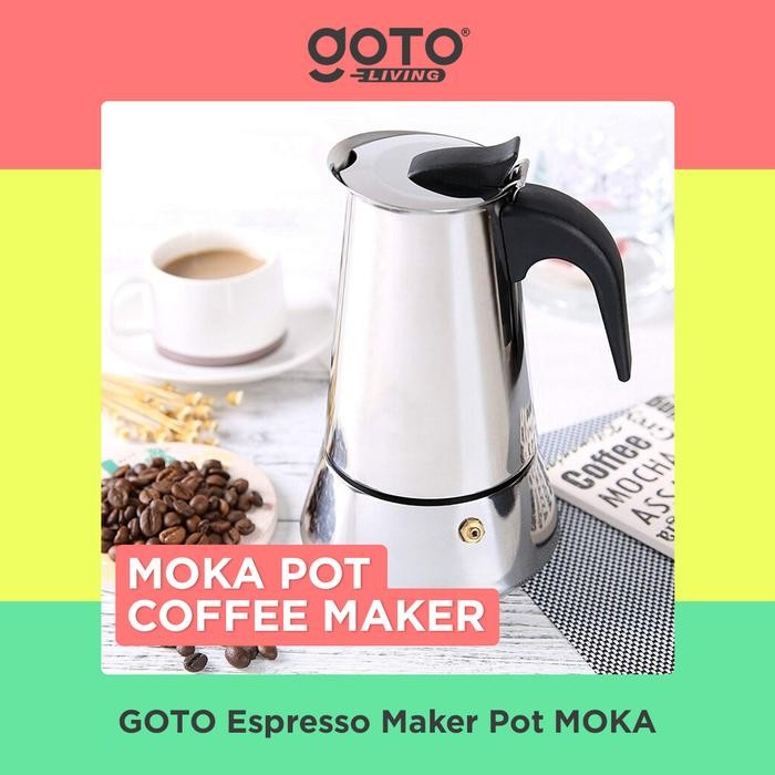 

GOTO [COD] ESPRESSO MAKER MOKA POT STAINLESS TEKO KOPI