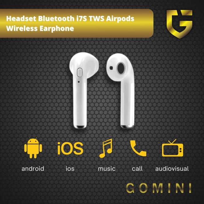 New Headset Bluetooth i7S TWS Airpods Wireless Earphone