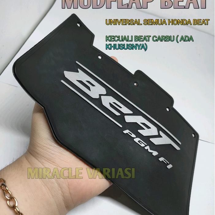 ASLI MUDFLAP HONDA BEAT ESP FI 1 PCS TULISAN PENAHAN KOLONG SPAKBOR AKSESS MOTOR VARIASI MOTOR