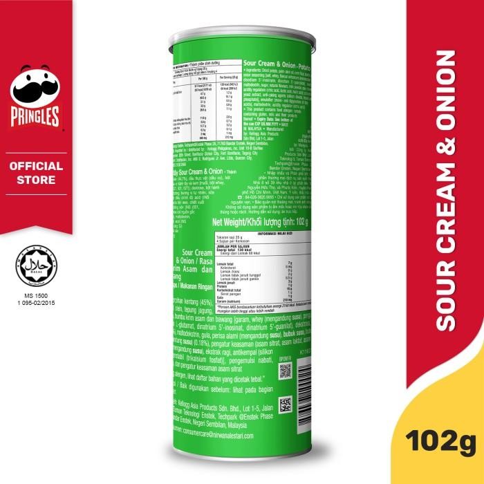 

[BUNDLE 3PCS] 2 PRINGLES ORIGINAL 102G + 1 PRINGLES SOUR CREAM 102G