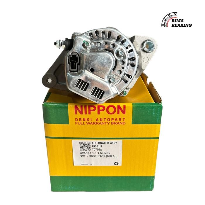 DINAMO AMPERE AMPER TOYOTA AVANZA XENIA 1.3 1300 CC LAMA NON VVTI NIPPON ALTERNATOR ASSY ORIGINAL