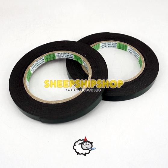 

] ( NIPPON TAPE ) DOUBLE TAPE BUSA 1 cm / Nippon Tape Tebal Double Hijau