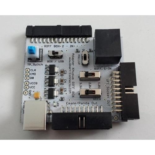 ADAPTER ISP RIFF BOX 1 RIFF 2 BISA KE EMATE PANDA UFI SYSCO SOCKET BGA