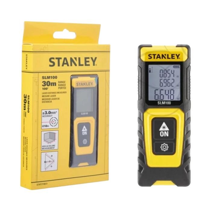 Meteran Laser Stanley Slm100 30M Pengukur Jarak Stanley Slm 100 30 M