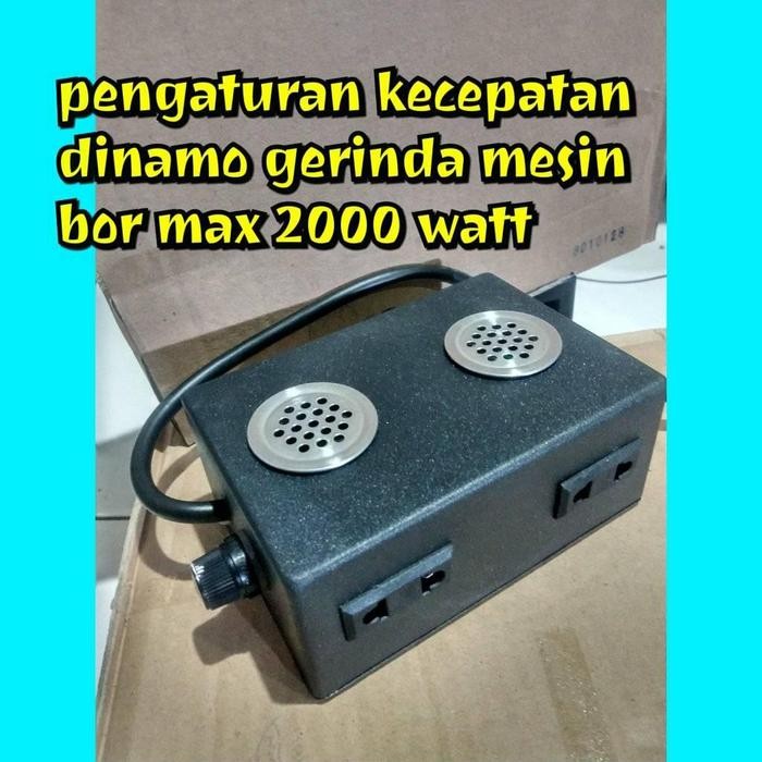DIMMER PENGATUR KECEPATAN DINAMO MESIN BOR GERINDA/ DIMMER 2000 WATT