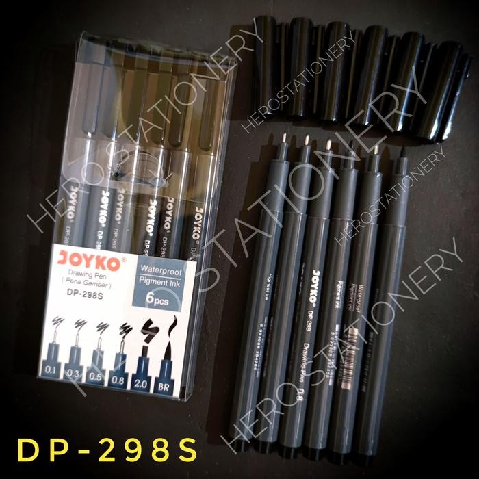 

Bisa E-Katalog! Drawing Pen Pena Gambar Waterproof Joyko Set Dp-298S