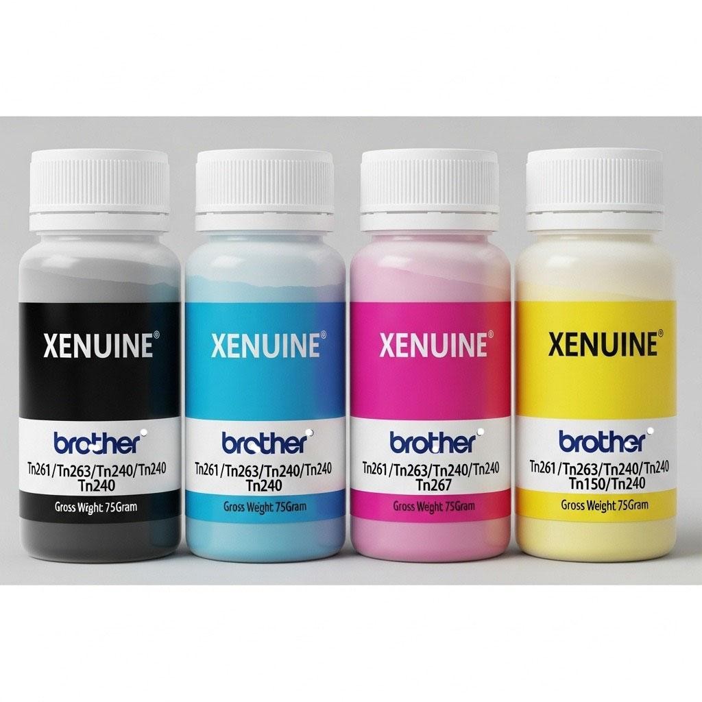 Bubuk Toner Xnn Tn261 /Tn263/Tn240/Tn451/Tn240/Tn267/Tn150/Tn240 Bruto 75Gr Yellow