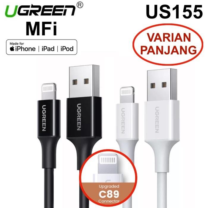 Ugreen Us155 Mfi Lightning To Usb Cable F Iphone 12 C89 Plug