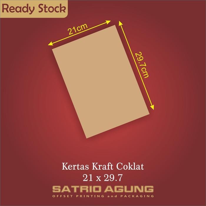 

Kertas Kraft Coklat/Samson 150gsm A4 21x29.7