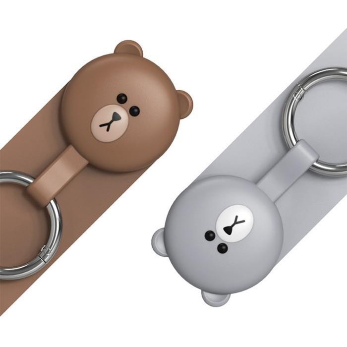 MIJOBS Gantungan Kunci Silicone Bear u/ Apple AirTag Case Cover Casing