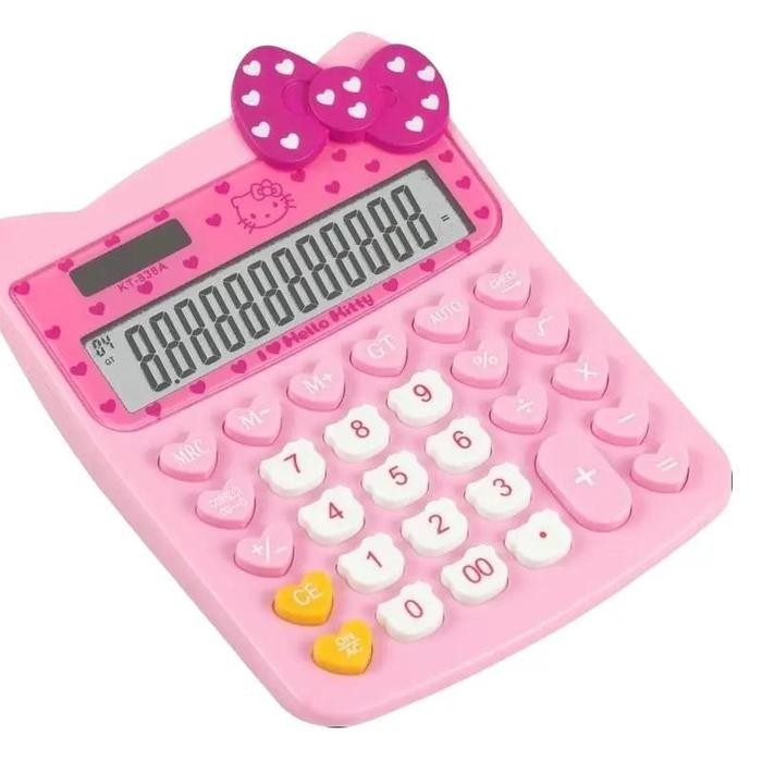 

Kalkulator HELLO KITTY KT 838 - Kalkulator 12 Digit - Kalkulator Anak Unik Lucu Pink