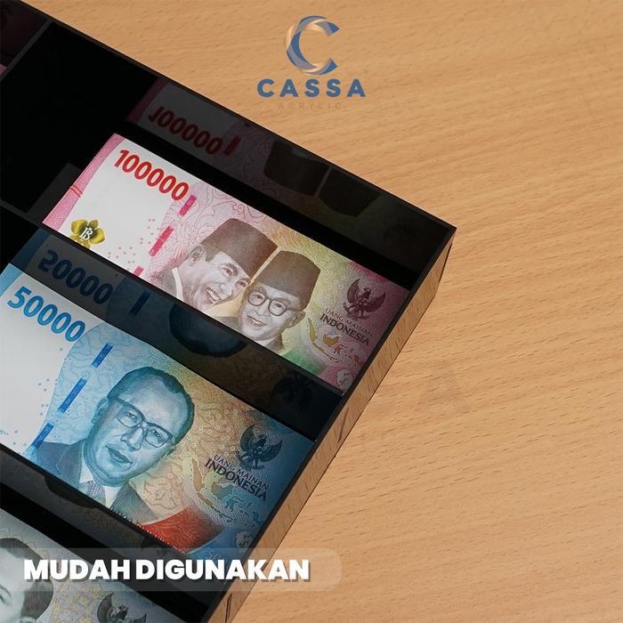 

TEMPAT LACI KOTAK KASIR UANG AKRILIK / ACRYLIC CASH DRAWER